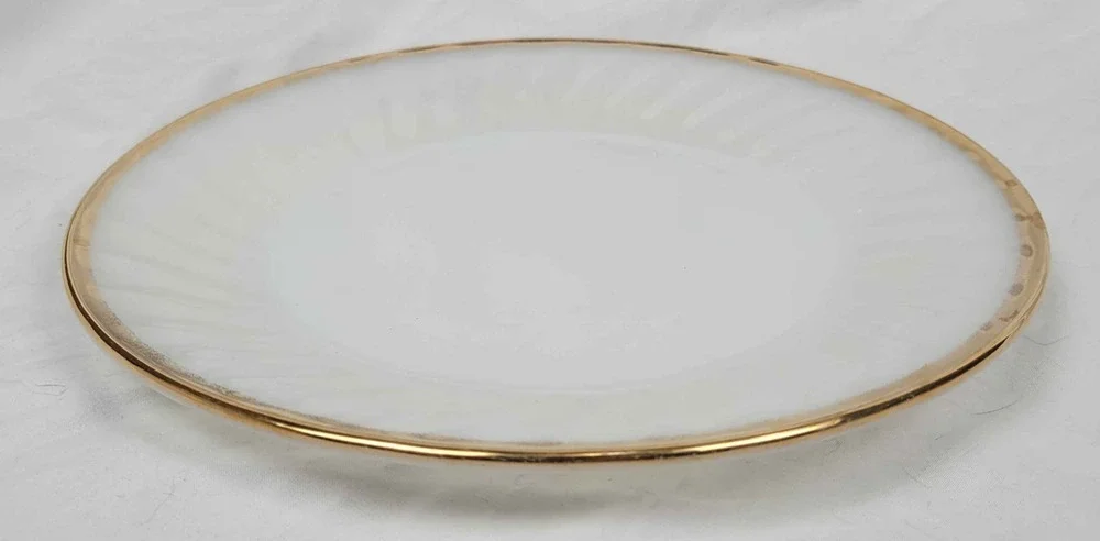 Vintage Oven Fire-King Ware White Porcelain Plate